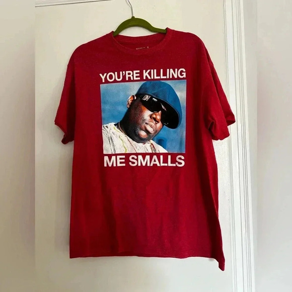 NWOT You're Killing Me Smalls, Biggie Smalls Heather Red T-Shirt. Size: L. - Picture 1 of 6